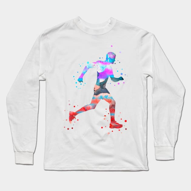 Running man Long Sleeve T-Shirt by RosaliArt